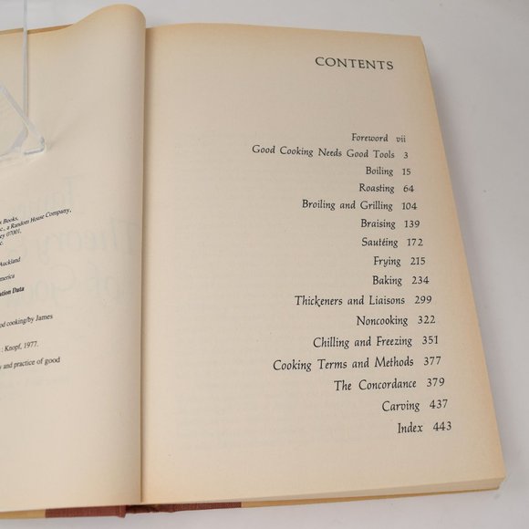 James Beard Theory Practice of Good Cooking Hardcover Dust Jacket 6 edition 1990 - Picture 11 of 16